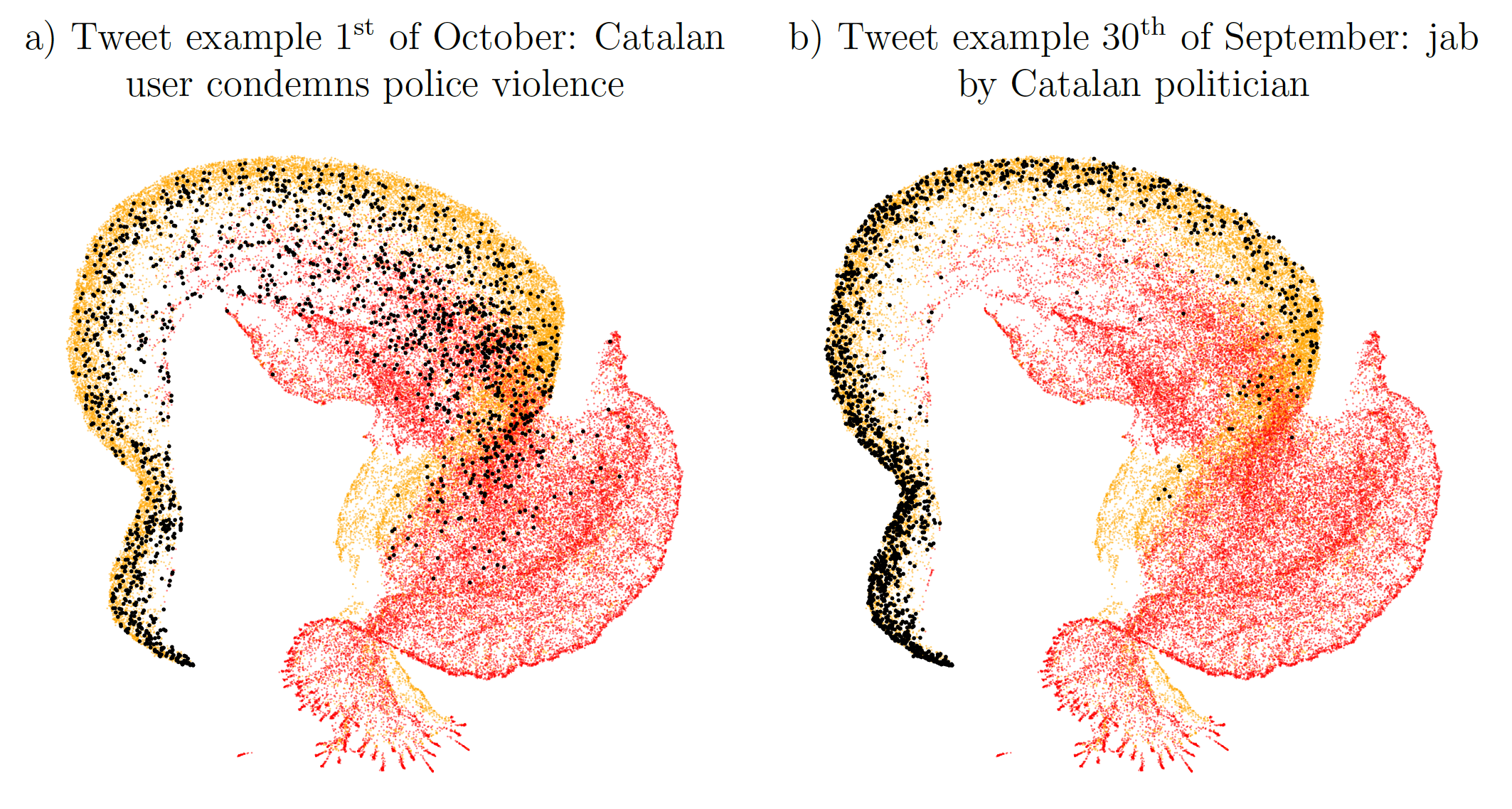 Retweet network of two tweets